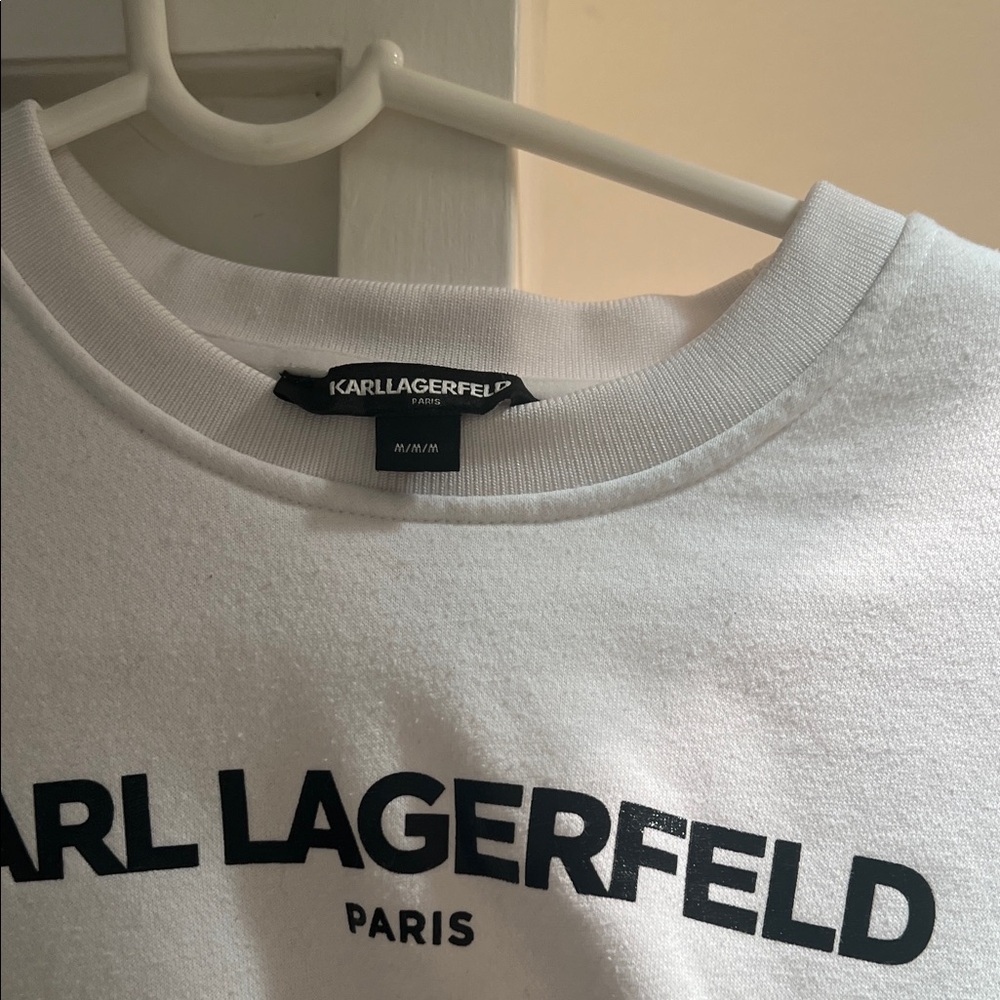 Karl Lagerfeld White Crewneck Tee